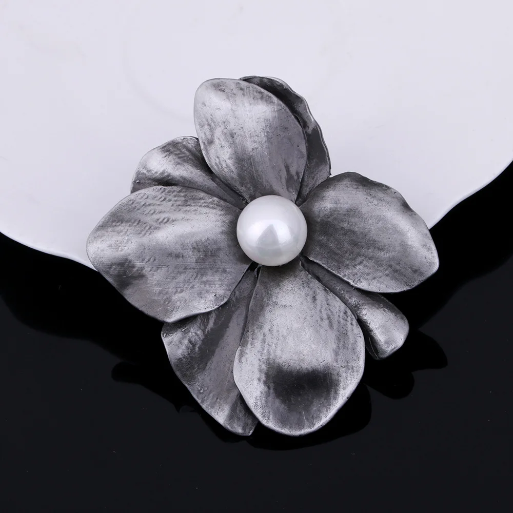 2pcs Pearl Brooches Pin Flower Scarf Clip Buckle DIY Women Gift Clothing Accessories | Дом и сад