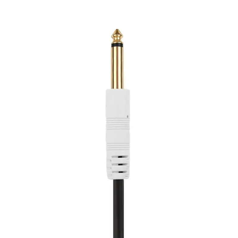 Аудиокабель с 2 RCA на два разъема 6 35 мм позолоченный 24K кабель Aux м 3 5 8 для гитарного