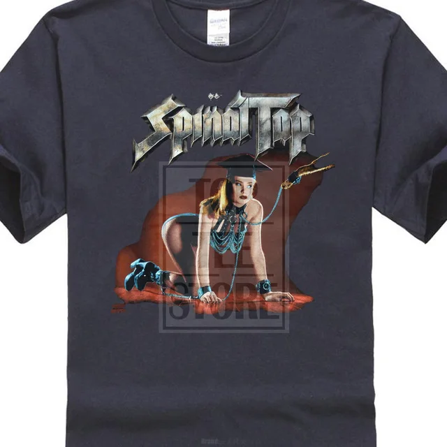 Школьная футболка Spinal Tap, фильм S до 4xl, мужские Уникальные хлопковые футболки с короткими рукавами и круглым вырезом, Kawaii - Цвет: Тёмно-синий