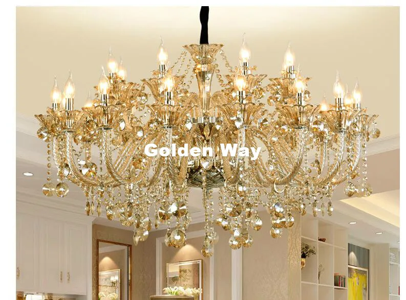 

Free Shipping Cognac Color Chandelier Crystal Hanging Lamp Fixtures Hotel Crystal Lighting Lamp Staircase Long Chandelier Lights