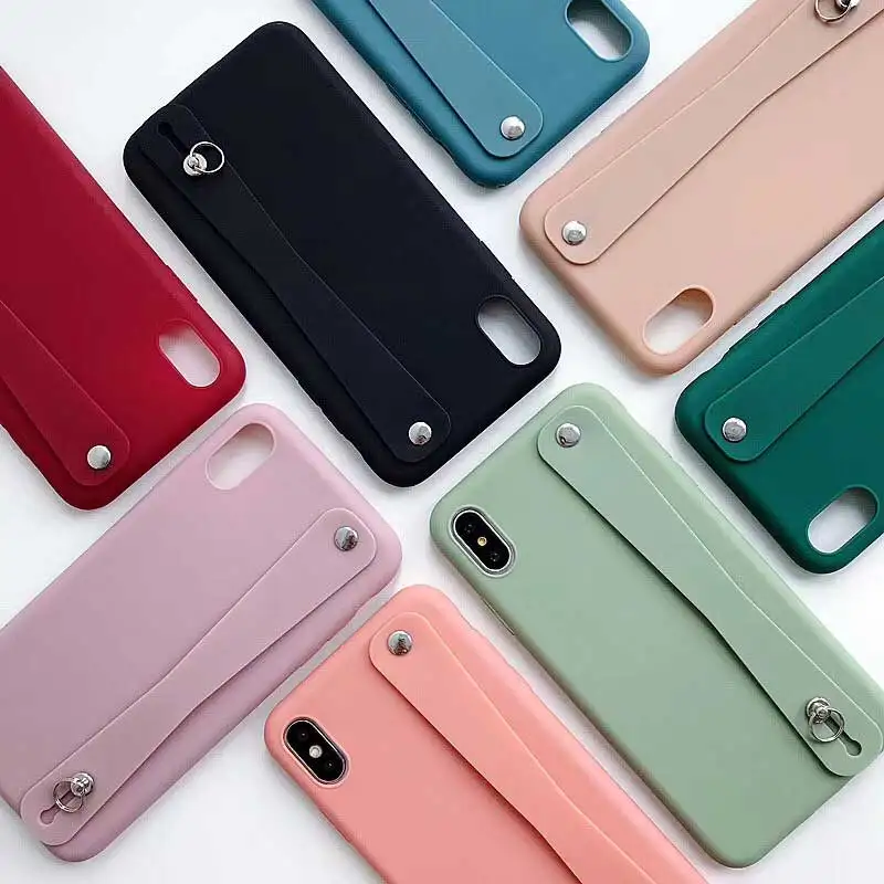 Чехол Boucho для телефона с ремешком на запястье iPhone 7 6 6s 8 Plus X XR XS Max 11 Pro мягкий чехол