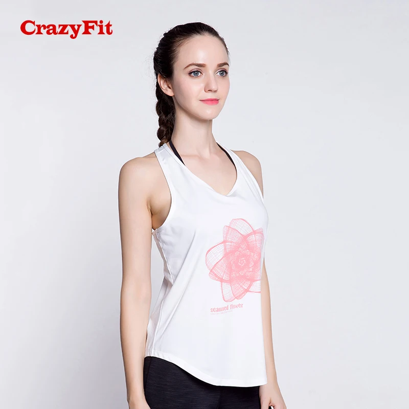 CrazyFit, сексуальный спортивный топ, рубашка, женская одежда для фитнеса, новинка, открытая спина для йоги, бега, тренировки, спортзала, спортивные топы, спортивная одежда