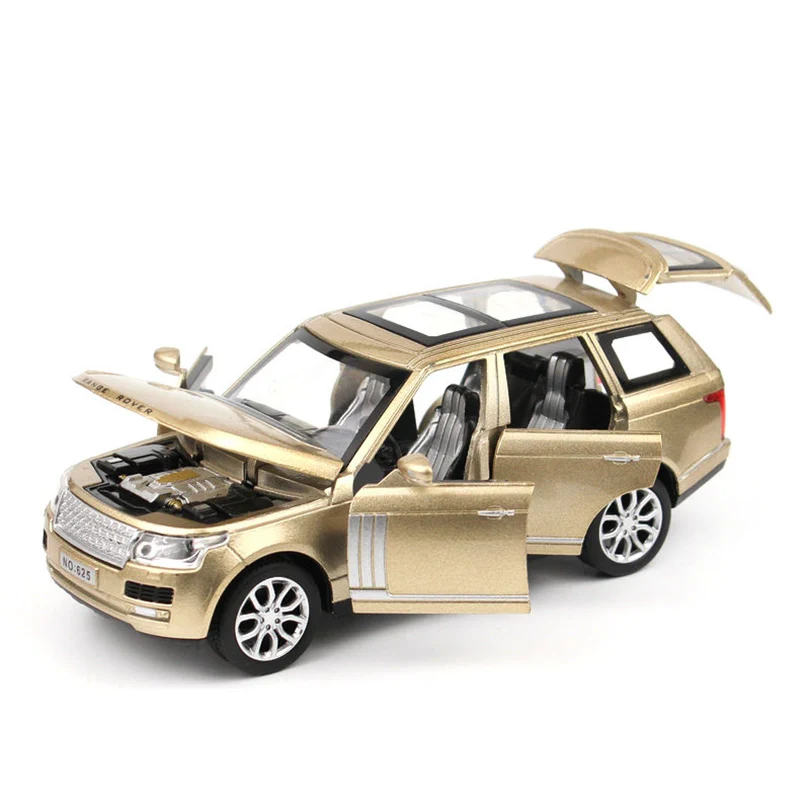 1:32 Range Rover SUV Игрушечная модель автомобиля из сплава, детские игрушки, коллекция подарков, внедорожник для детей, 6 открытых дверей