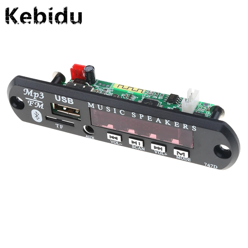 

Kebidu DC 12V Audio Module Bluetooth MP3 Decoder Board USB MP3 Power Supply FM Radio For Car Remote Music Speaker Wholesale