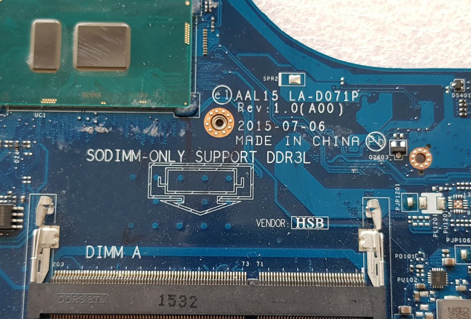 Flash Deal Laptop Motherboard For DELL 5559 AAL15 LA-D071P CN-0T66WJ 0T66WJ T66WJ i5-6200 CPU  DDR3L 100% Tested ok 1
