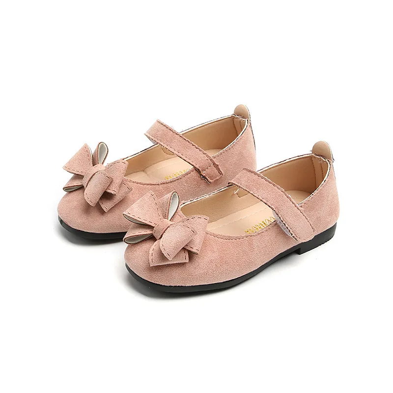 

KIDS 2018 Spring Girl Fashion Butterfly Dance Shoe Toddler Brand Party Mary Jane Children Pink Princess Flat Free shipping