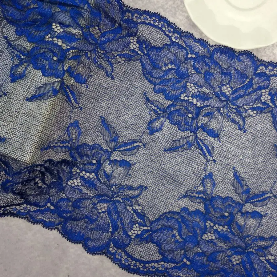 wide blue lace