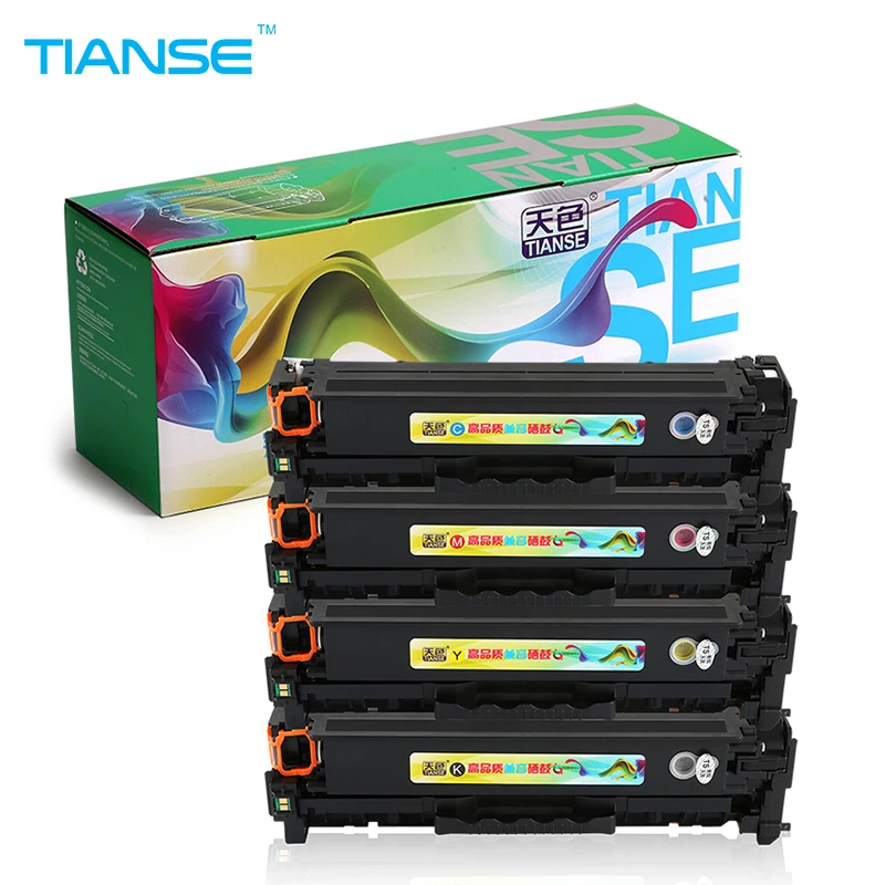 

TIANSE 1Set for HP CF380A CF381A CF382A CF383A 312A Color Toner Cartridge for hp LaserJet Pro MFP M476DW M476NW CF387A CF385A