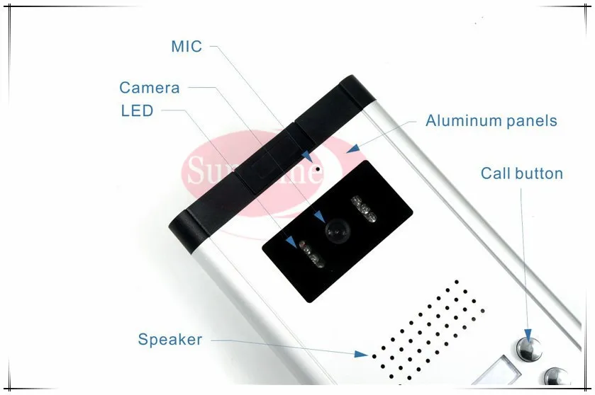 Наружная камера объектив CCD наружного блока видеодомофоны система внутренней связи с 10 кнопок для 10 офис/виллы/квартиры/отелей