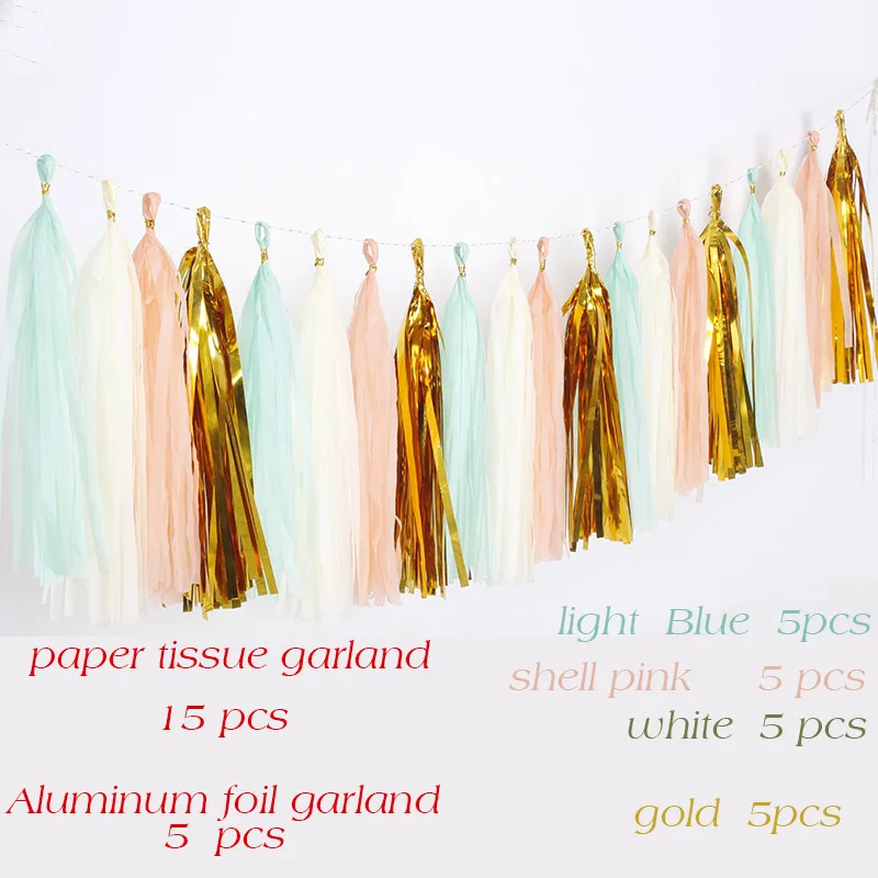 tissue garland color 6 