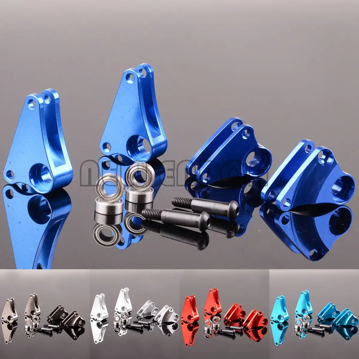 1PR SET Silver For 1//10 RC Car REVO E-REVO SUMMIT Aluminum Front Multi-Mount Long Travel Rocker Arms