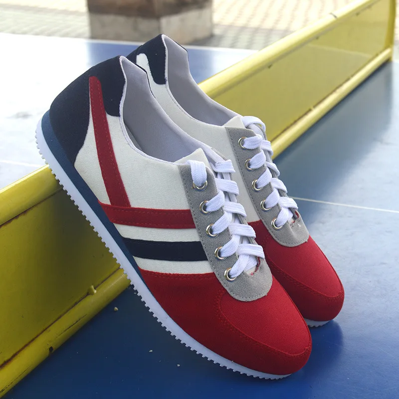 

New 2018 Spring/Autumn mixed colors Men Canvas Shoes Flats lace-up Casual Shoes Male Vulcanize Shoes Zapatos Hombre