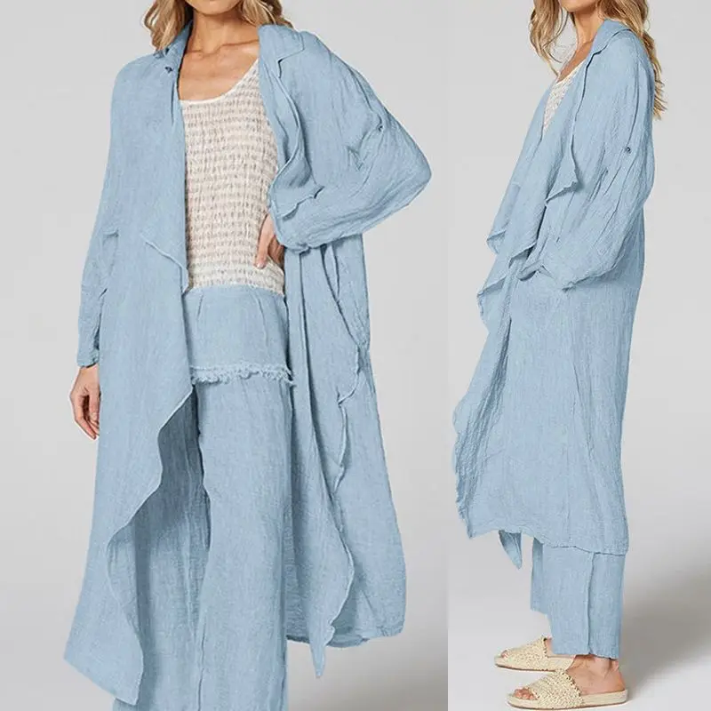

2019 Celmia Vintage Kimono Cardigan Women Lapel Neck Long Sleeve Tops Casual Loose Long Shirts Solid Beach Blouses Plus Size 5XL