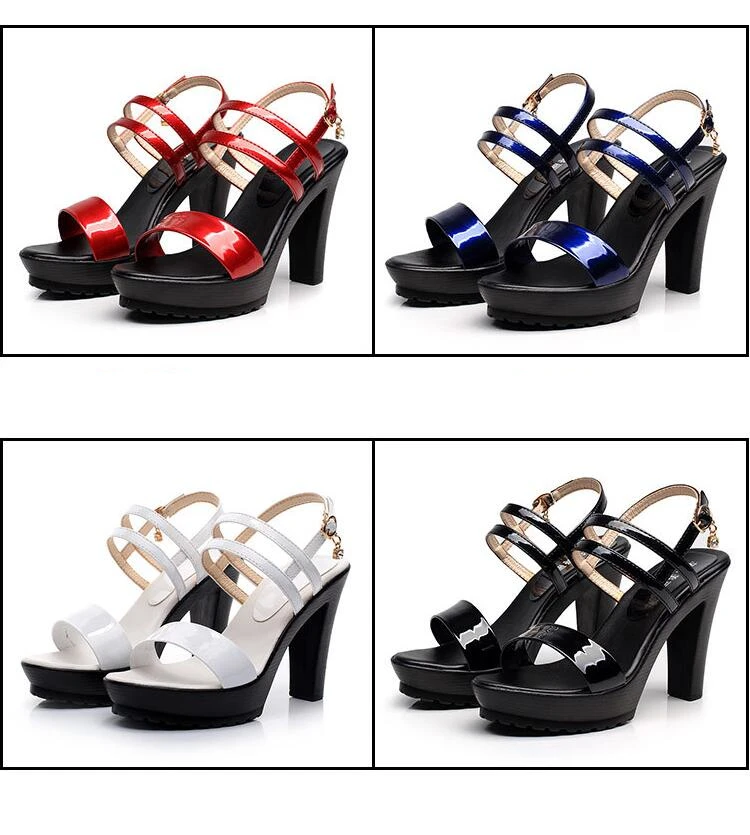 high heel platform sandals
