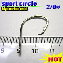 Спортивный круглый крючок 2/0#200 шт. рыболовные снасти колючая крючок высокоуглеродистой стали