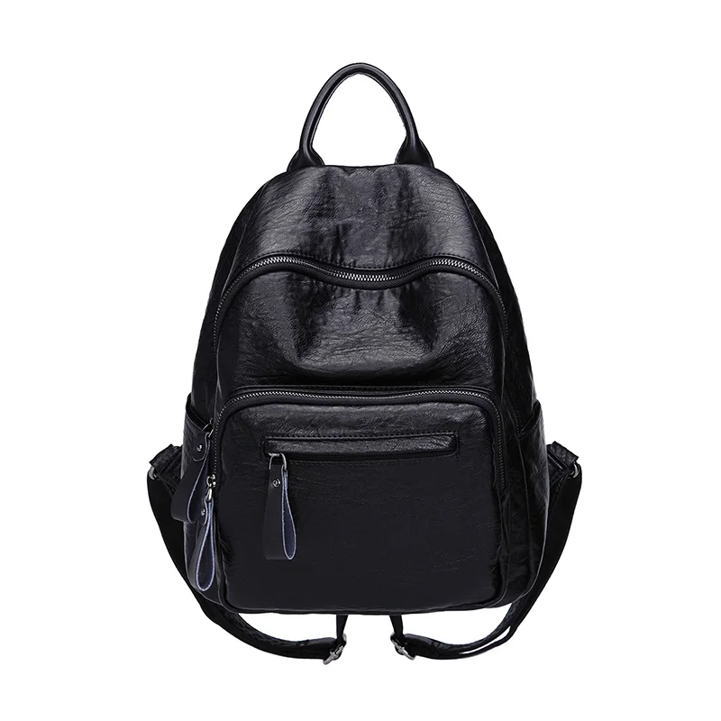 

genuine leather backpack 2018 new listed style cowhide women backpack real leather Brand large capacity bag vintage female C416