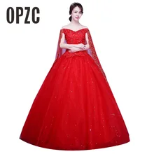 Красное Белое винтажное свадебное платье с шлейфом, элегантное кружевное платье с вырезом лодочкой, Цветочная вуаль, простая принцесса