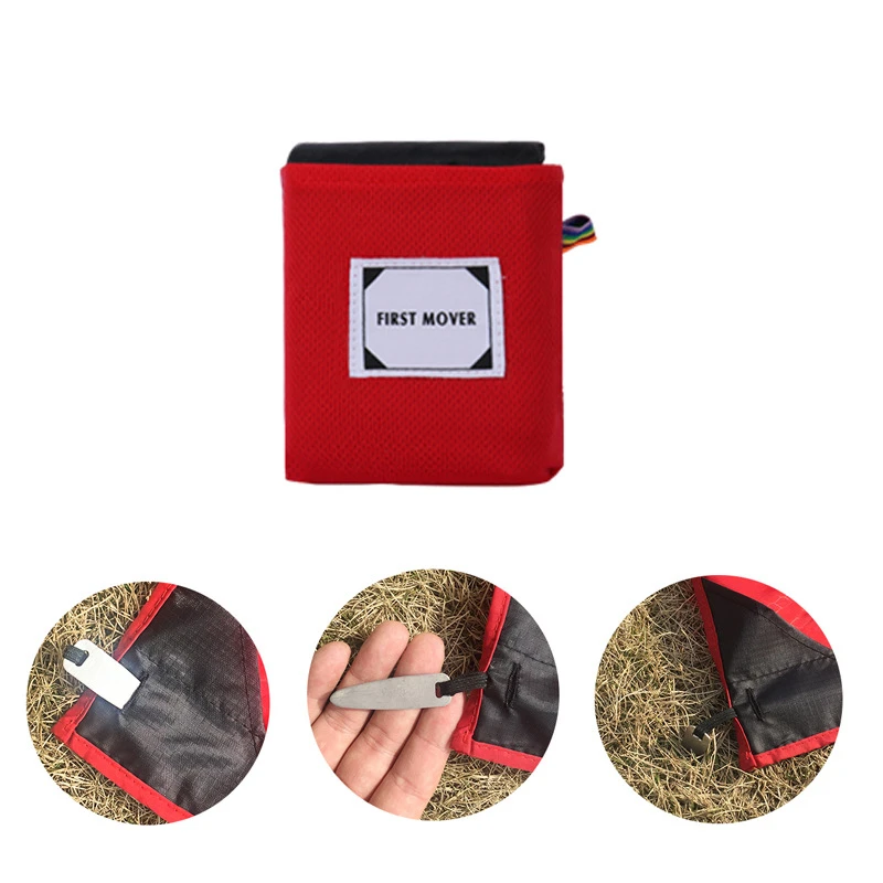 VILEAD Outdoor Travel Camping Nylon Pocket Picnic Mat Convenient Waterproof Folding Lawn Mat Easy to Carry Clean Beach Mat VILEAD Outdoor Travel Camping Nylon Pocket Picnic Mat Convenient Waterproof Folding Lawn Mat Easy to Carry Clean Beach Mat