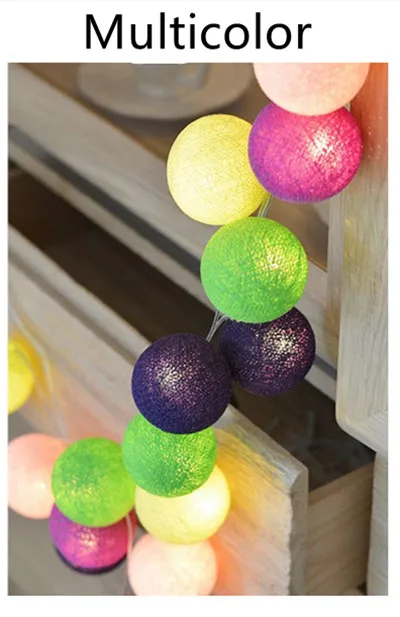 Noel 3 м 20 светодиодный шары с рождественским орнаментом гирлянды елочные украшения для дома год "сделай сам" с утолщённой меховой опушкой