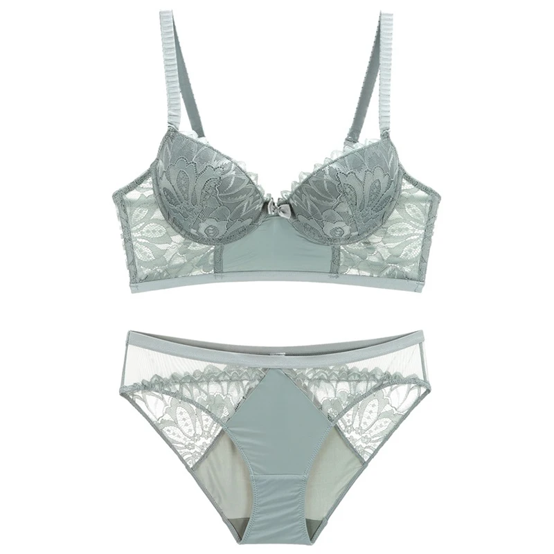 

2019 New Arrival lace bra set thicken push up bra and panties underwear women bras briefs intimates women's lingerie suits