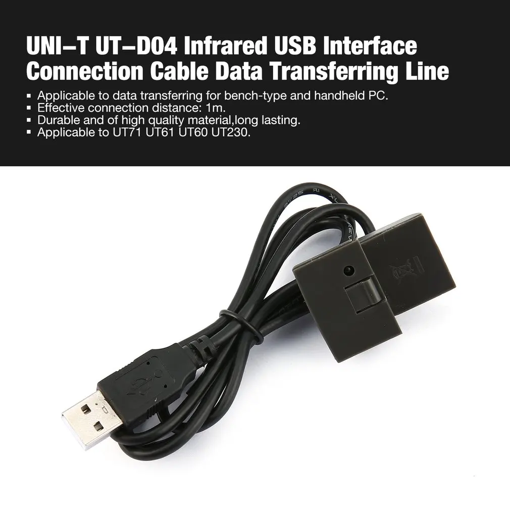 UNI-T UT-D04 Инфракрасный USB интерфейс соединительный кабель передачи данных линии для UT71 UT61 UT60 UT230 компьютер