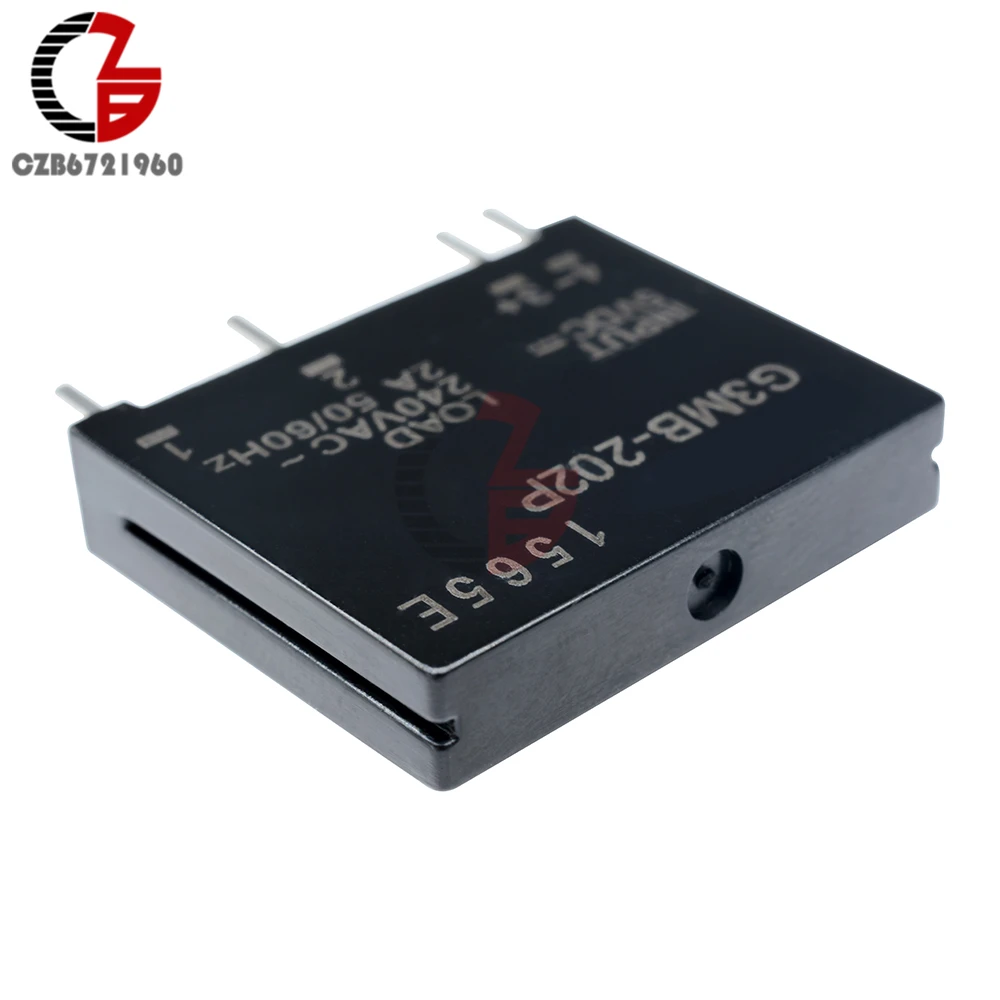 5 шт. релейный модуль G3MB-202P G3MB 202P DC-AC PCB SSR In 5V DC Out 240V AC 2A твердотельный релейный модуль