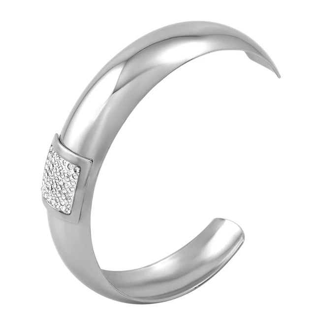 Mjb0497 Wide Hammered Gold Cuff Bracelet Open Bangle With Mjb0497 Wide Hammered Gold Cuff Bracelet Open Bangle With Crystals For Women