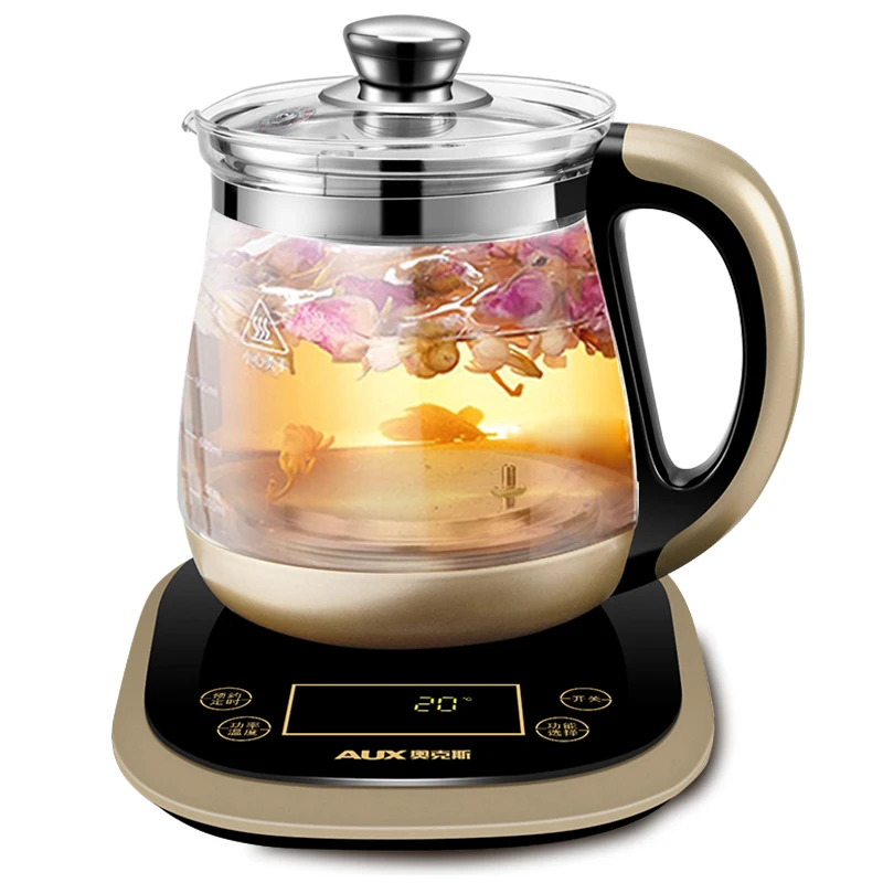 

1.8L Large-capacity Health Pot Automatic Thicken Glass Multi-function Electric Health Kettle Flower Tea Pot 24 Hours Reservation