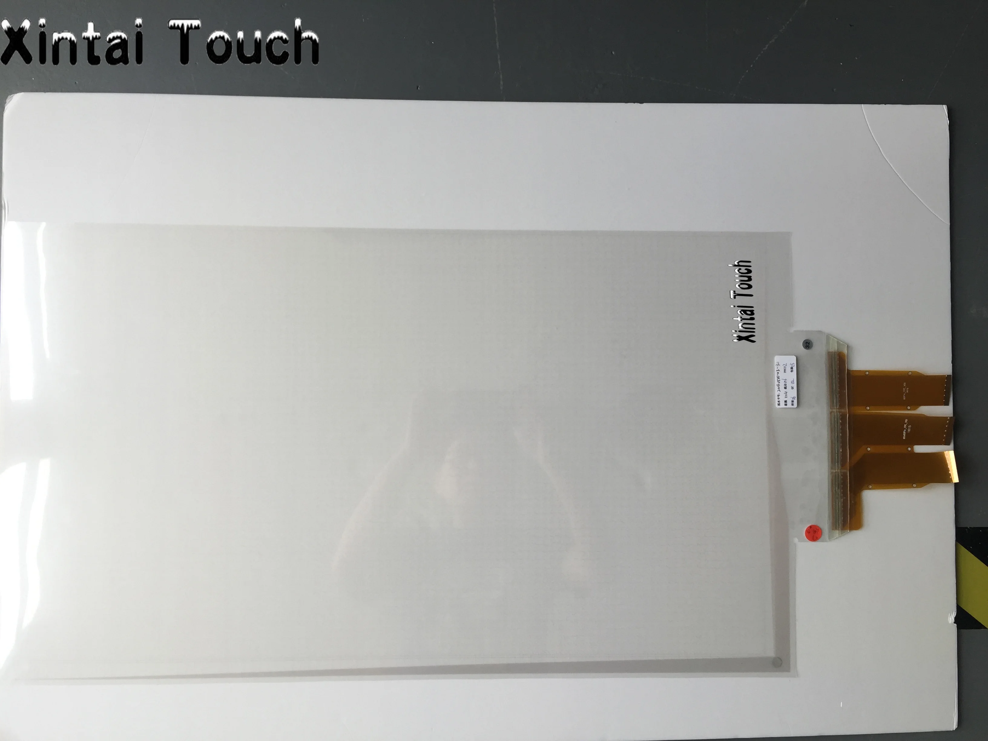 10 точек сенсорный 58 дюймов интерактивный емкостный сенсорный экран пленка через стеклянное окно магазин/боковой хвост