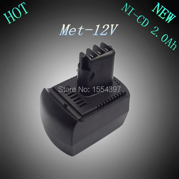 

New 12V Ni-Cd 2.0Ah Replacement Rechargeable Power Tool Battery for Metabo BSZ12 BS12SP Free Shipping