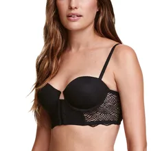 New Lace Bra Women Black Sexy Push Up Adjustable Straps Bralettes Female Semi-sheer Underwear Soft Breathable Lady