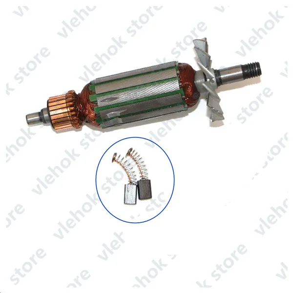 AC220-240V арматура ротора статора поле заменить для MAKITA MT190 1923B N1923B 1902 1901 N1900B портативный строгальный станок двигатель электроинструмент - Цвет: Rotor  Brushes