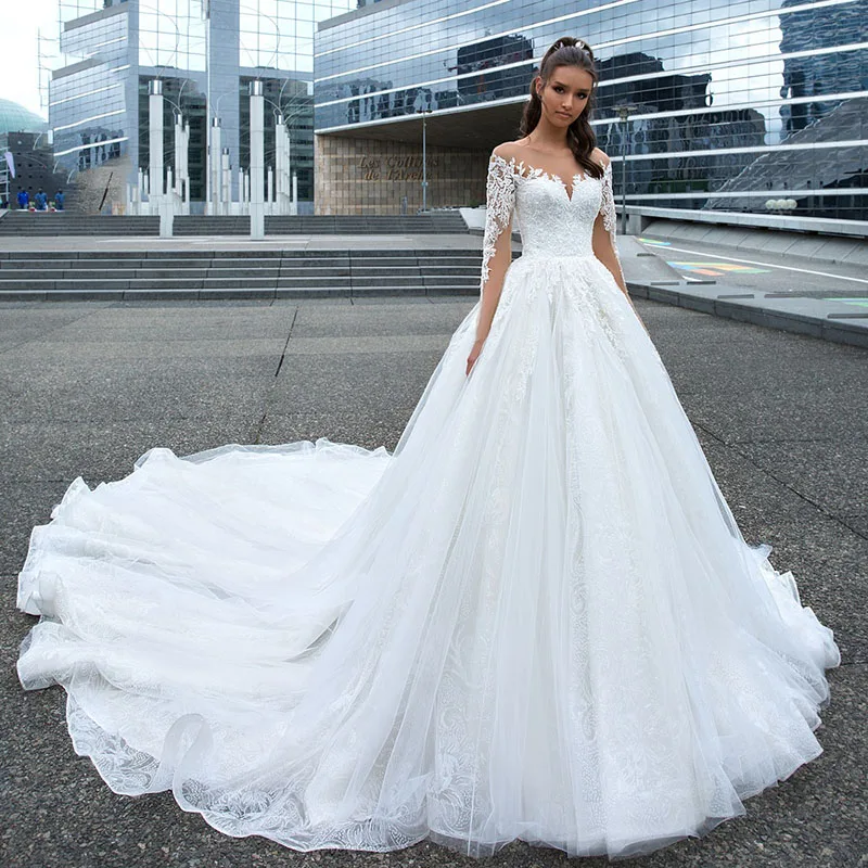 Appliques Wedding Dress 2019 (1)