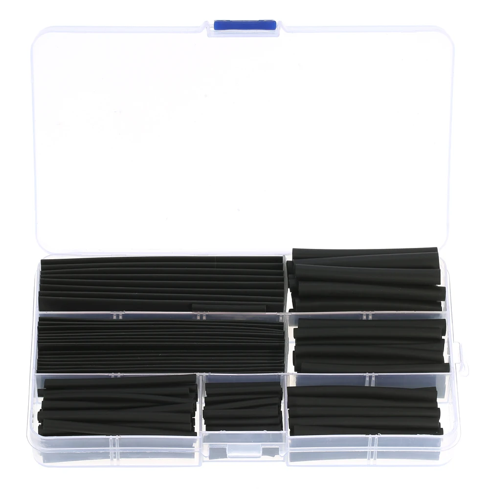 

150pcs Heat Shrink Tubing Tube Polyolefin Halogen-Free Shrinkable Tube Electrical Equipment Sleeving Wrap Wire Cable Sleeve Kit