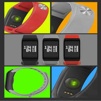 

Heart rate blood pressure monitoring bracelet bluetooth fitness tracker smart band wristband pedometer watch