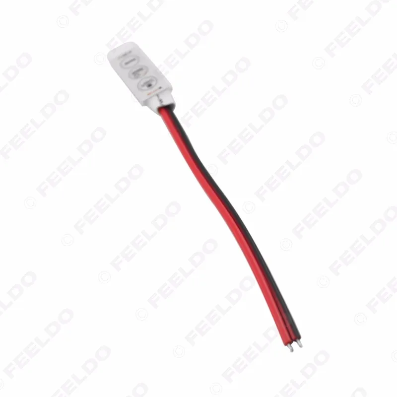 FEELDO 10 шт DC5V~ 24V 4Pin-LED полосы мигалки модуль контроллер вспышки с 5,5 мм/2,1 мм DC Женский адаптер питания# FD-3907