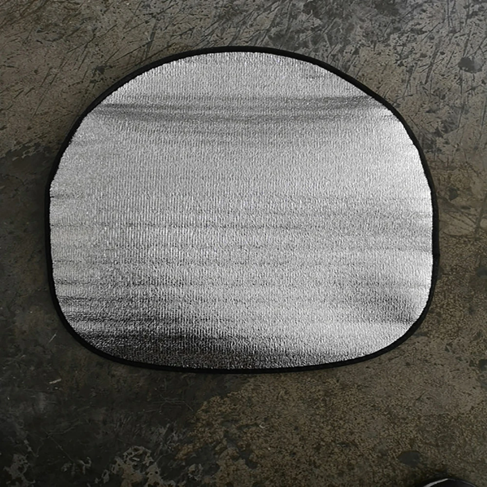 Car Sunshade Double Thick Foil Anti Heat Sun-proof Parasol Shield Steering Wheel Cover Mat Heat-Resistant for Auto Car 44*50cm