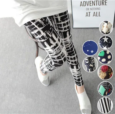 faux leather leggings Hot New Spring Legging National Ethnic Style Retro Graffiti Paintings Printing Flowers Trousers Printed High Elasticity Leggings pink leggings