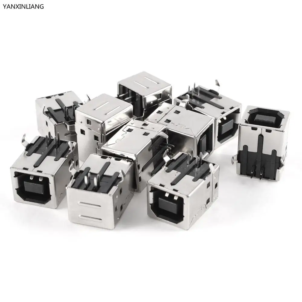 10 шт. 4 контактный разъем USB типа B|jack plugs and sockets|jack femalesocket rail |