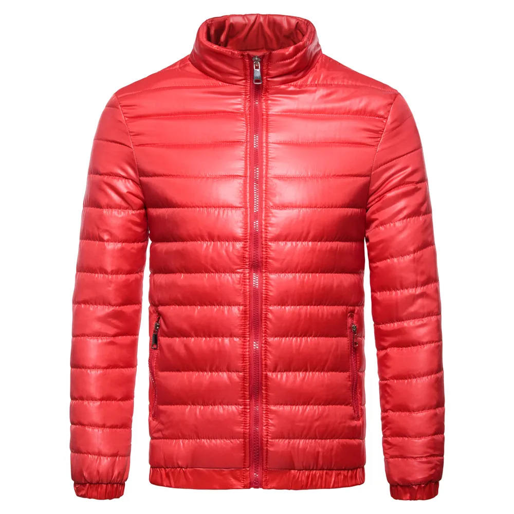 2018 Men's Lightweight Down Jacket Men's Stand Collar Men's Cotton Jacket  Winter Clothes  Mens Winter Jackets And Coats