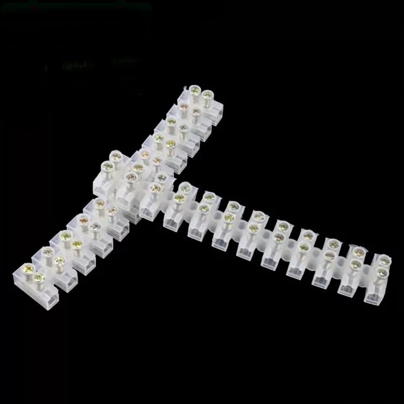 

5pcs 12 Way 3A Terminal Barrier Strips 12position Barrier Screw Terminal Block Wire Connection Connector Strip