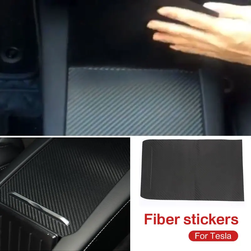

Car Sticker Car Protection Film Universal Car Decals Side Mirror Door 3D Carbon Fiber HIGH GLOSS for Tesla Model S and X