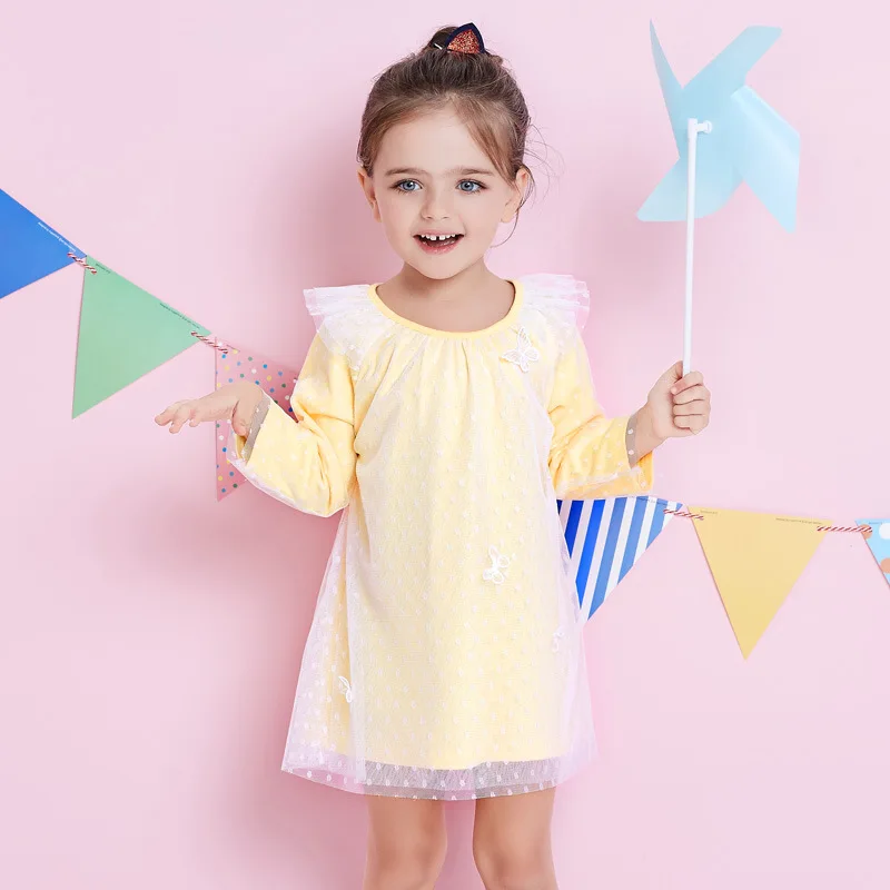 Girls Dress Butterfly Mesh Children Wedding Party Dresses Kids Evening ...