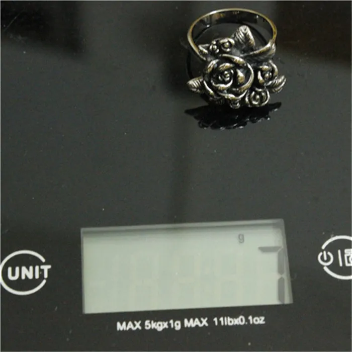 1pc New Arrival Rose Flower Ring 316L Stainless Steel Man Boy Fashion Cool Design Lover Rose Ring 5