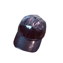Регулируемый женский сплошной цвет хлопок ПВХ уличные бейсболки шляпа от солнца