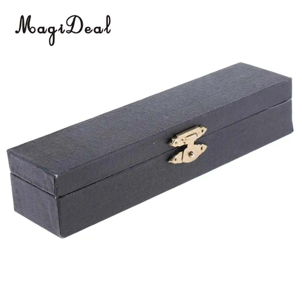 Miniature ABS Plastic Black Clarinet Musical Instrument with Box for 1/12 Dollhouse Music Room Table Decor Children Toy Gift