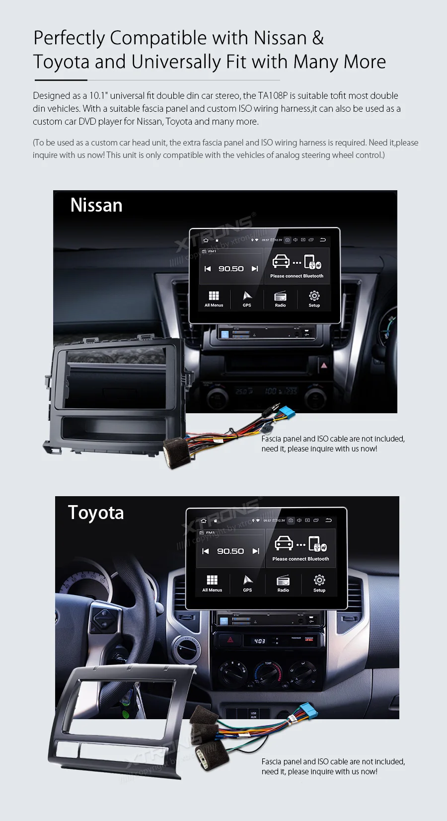 Discount 10.1" Android 8.1 OS 2 Din Car DVD Multimedia Double Din Car Navigation GPS Two Din Car Radio with 4G/3G/WIFI Internet Support 2