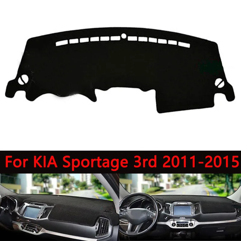 LHD крышка приборной панели автомобиля для KIA Sportage R 3rd 2011 2012 2013 коврики тенты Подушка защита салона летние аксессуары