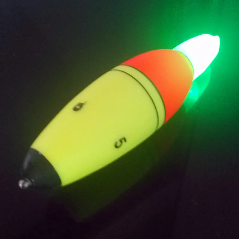1 Piece EVA Luminous LED Light Fishing Bobbers Fishing Luminous Floats Electronic Glowing Night