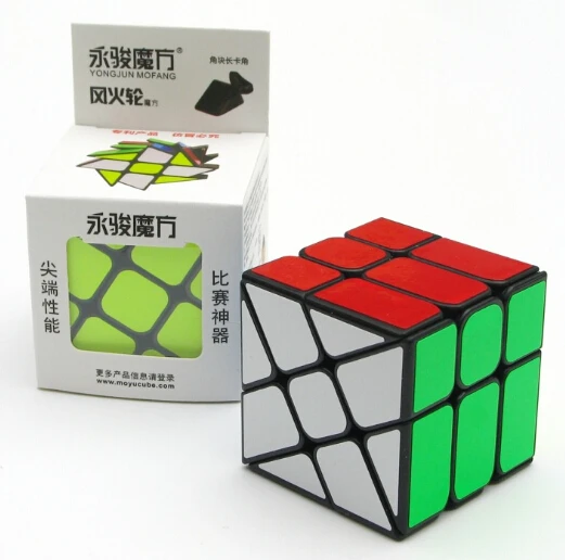 

New YJ Windmill 3x3 Black magic cube -Square King Windmill Speed Cube 3x3x3 fenghuolun Puzzle